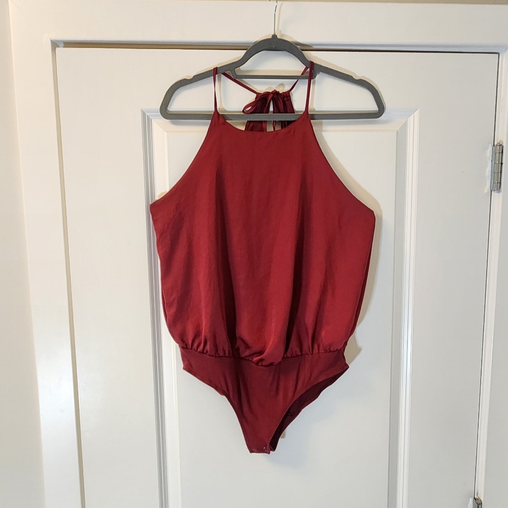 A&F Satin tank camisole bodysuit